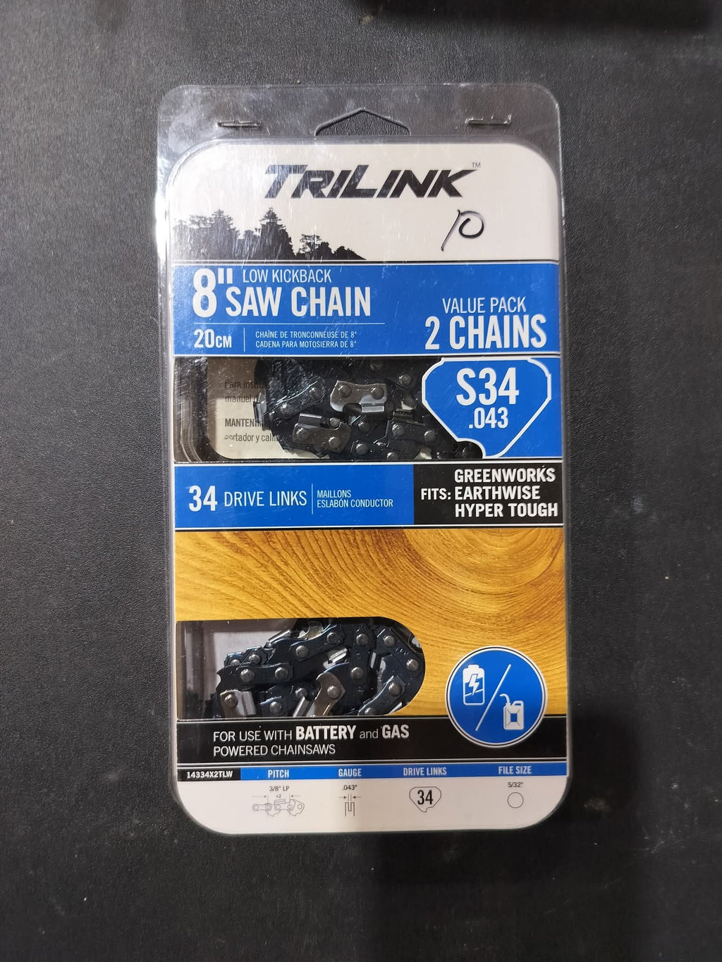 8" saw chain