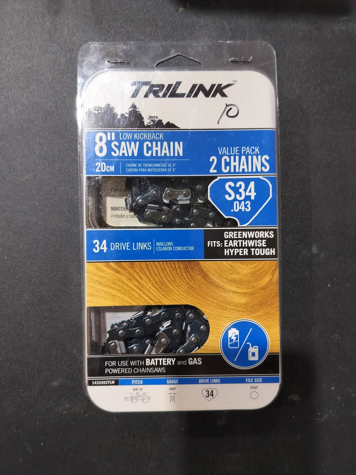 8" saw chain
