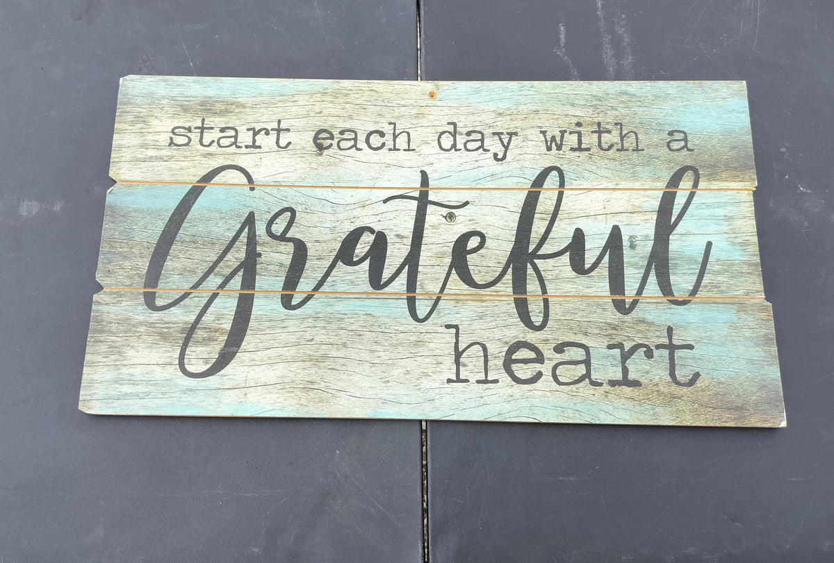 Grateful sign
