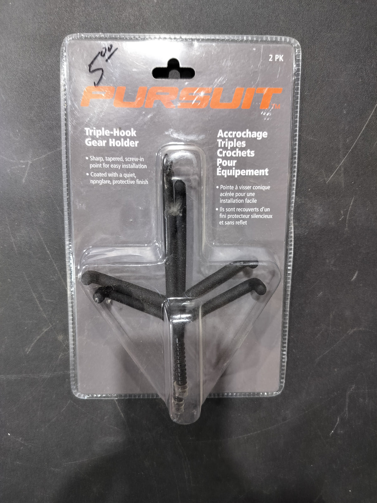 Triple hook gear holder