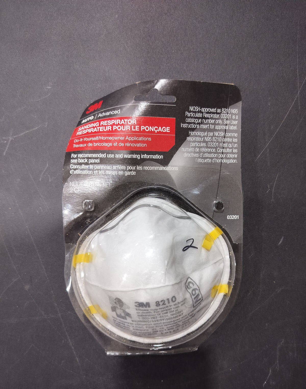 Sanding respirator mask