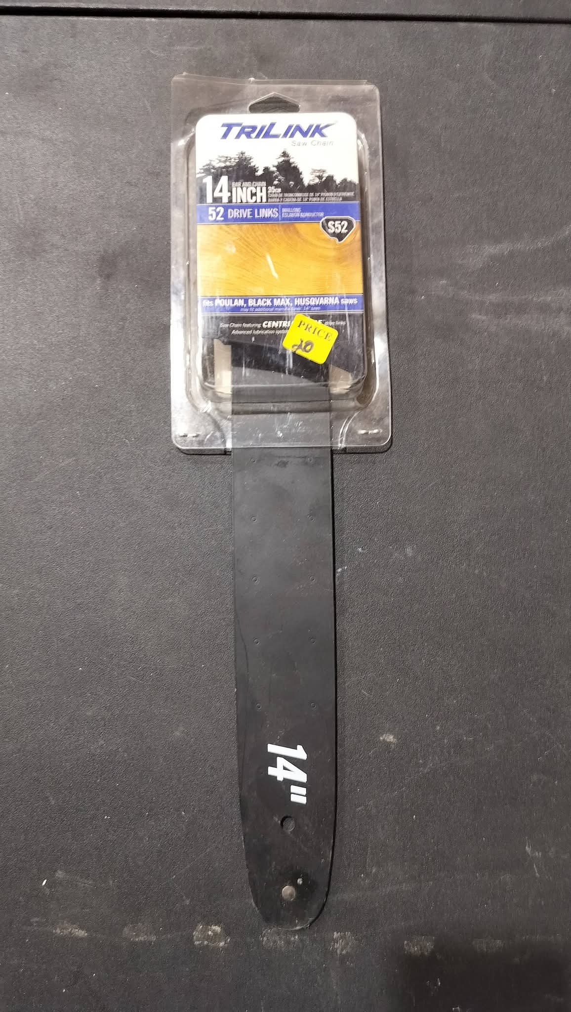 14" bar and chain
