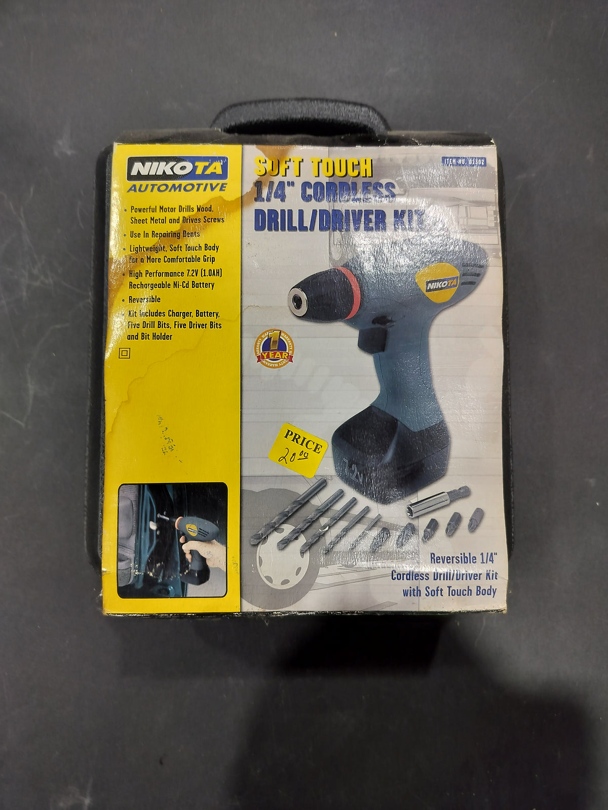 1/4" cordless driver