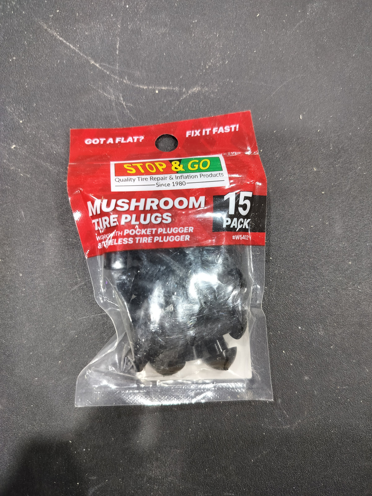 Mushroom tire plug