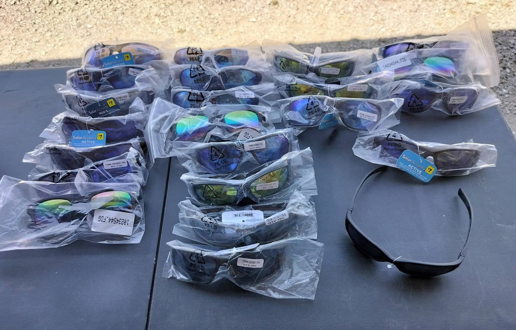 Sunglasses Reflective plastic frame