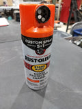 Orange spray paint