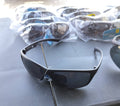 Sunglasses black lenses black plastic frame