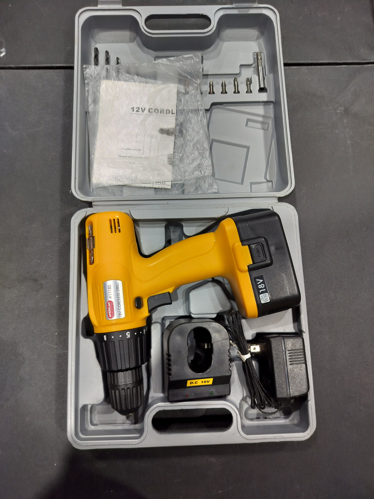 18v cordless drill