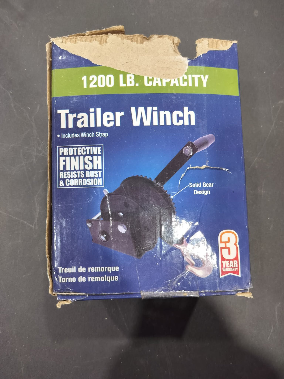 1200lbs trailer wench