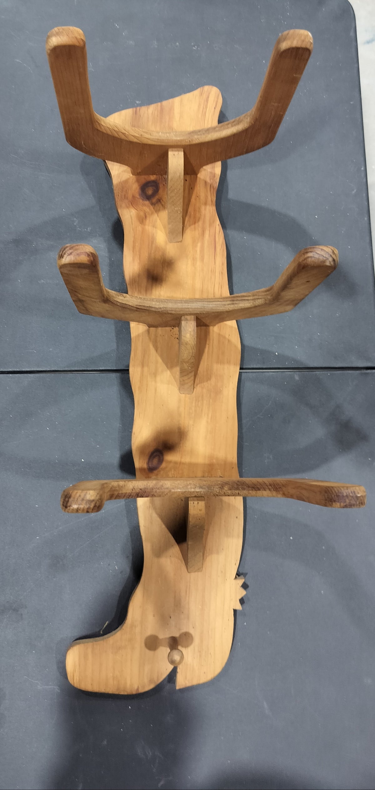 Cowboy boots hat rack